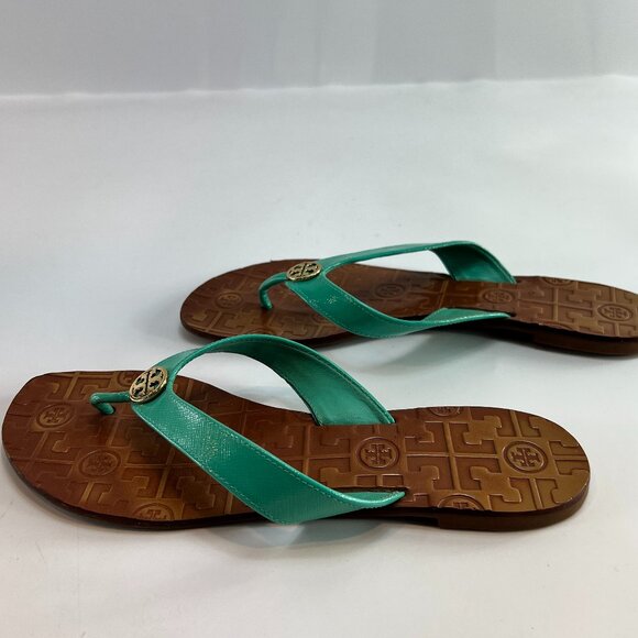 Tory Burch Thora Flip Flop Leather Sandals - Picture 6 of 11
